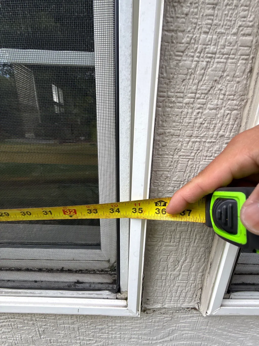 Frame and seal detail on a Station Hill window job